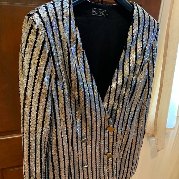 Black and silver party dress - Picture 2 of 4